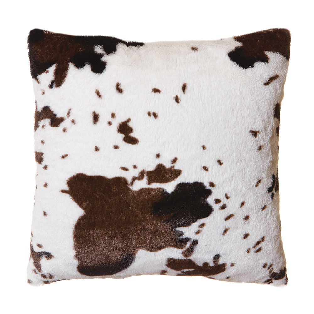 Carstens Inc. Cowhide Plush Throw Pillow Cabela's